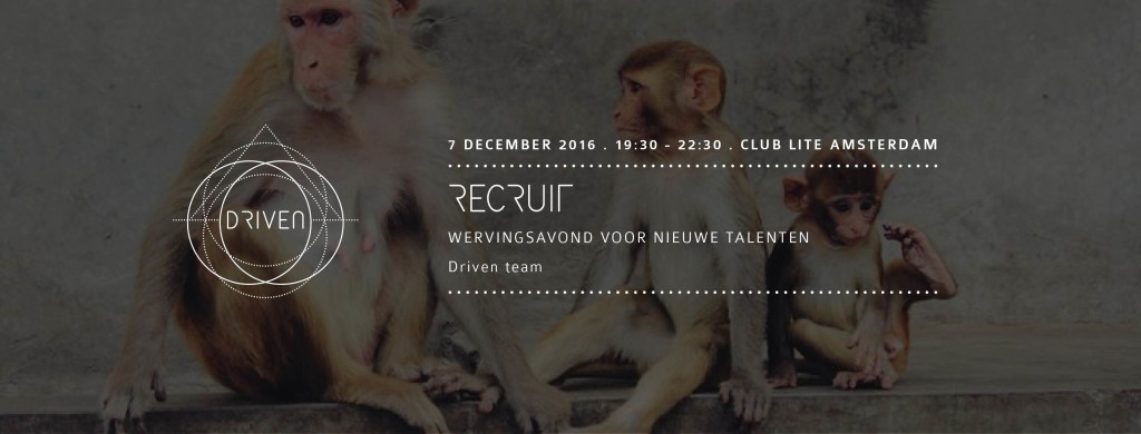 Driven: Recruit - wervingsavond voor nieuwe talenten
